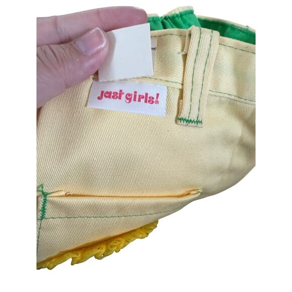 NWT just girls deadstock yellow embroidered pants - Picture 3 of 7